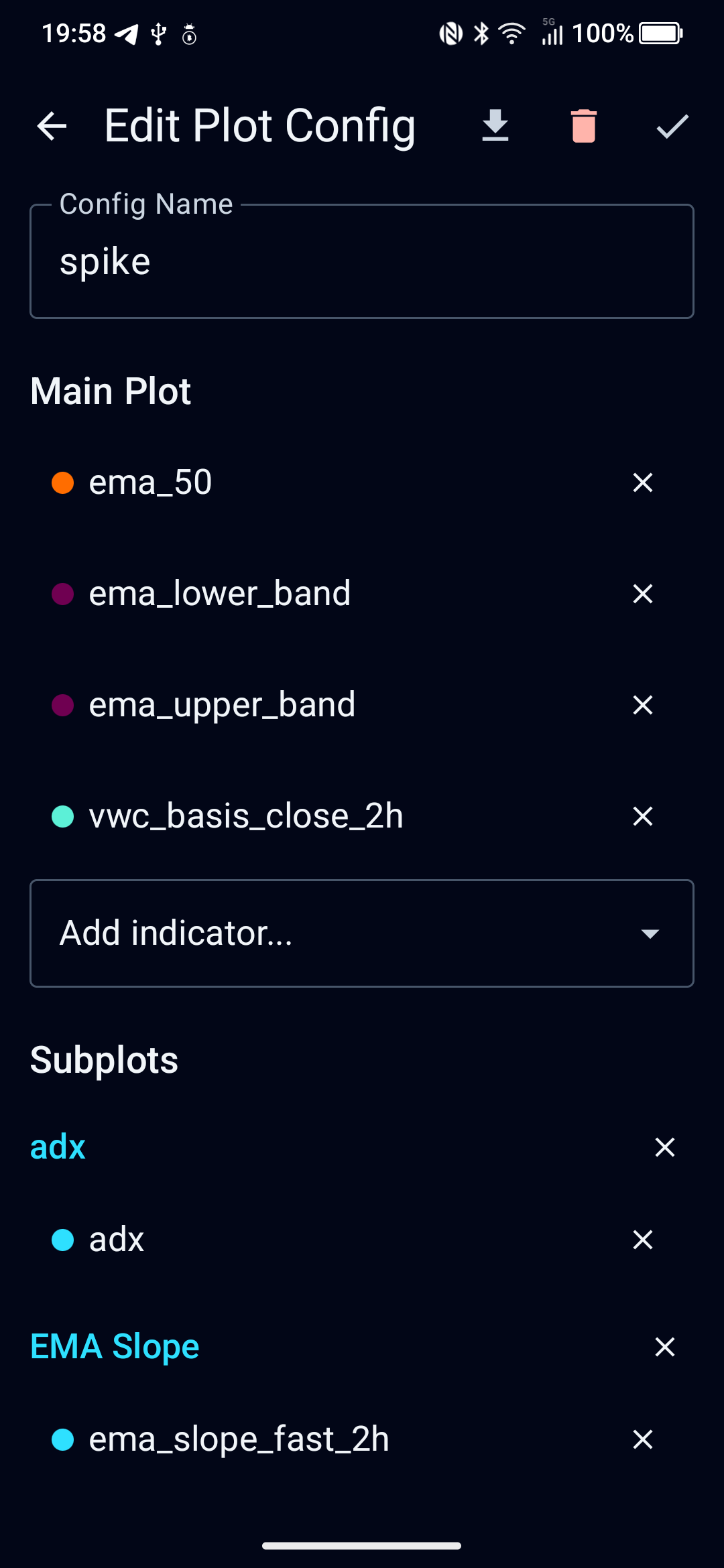 Plot config editor